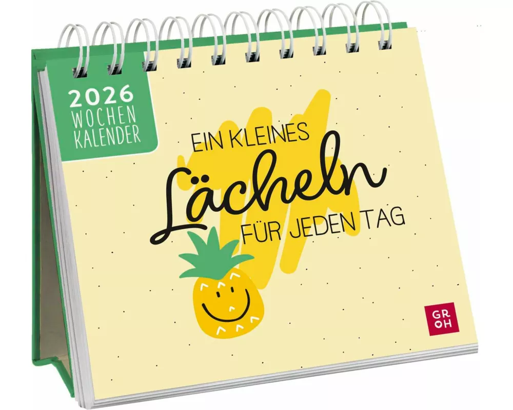 Mini-Wochenkalender 2026: Ein kleines Lächeln für jeden Tag