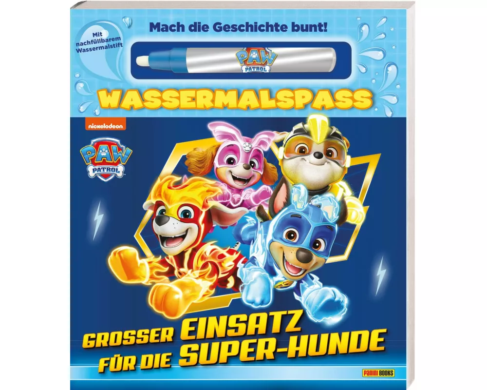 PAW Patrol: Großer Einsatz für die Super-Hunde - Wassermalspaß