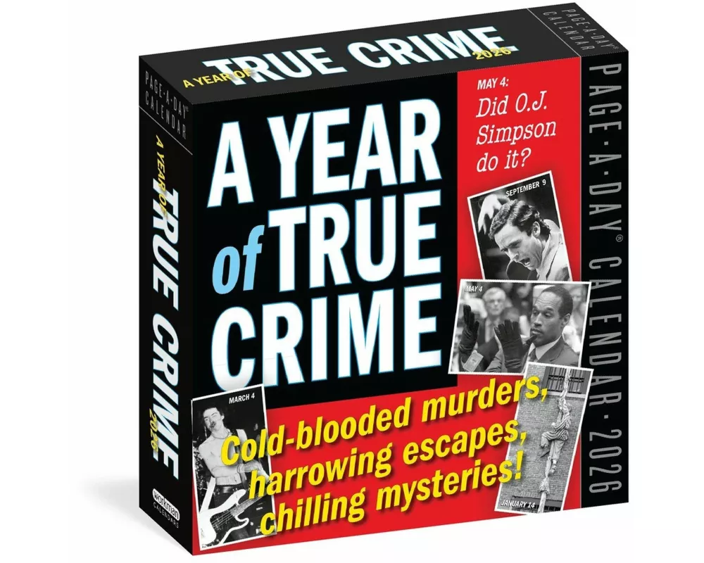 Year of True Crime Page-A-Day Calendar 2026