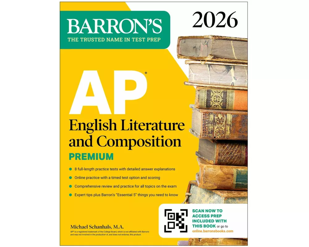 AP English Literature and Composition Premium, 2026: Prep Book with 8 Practice Tests + Online Practice