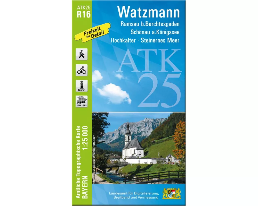 ATK25-R16 Watzmann (Amtliche Topographische Karte 1:25000)