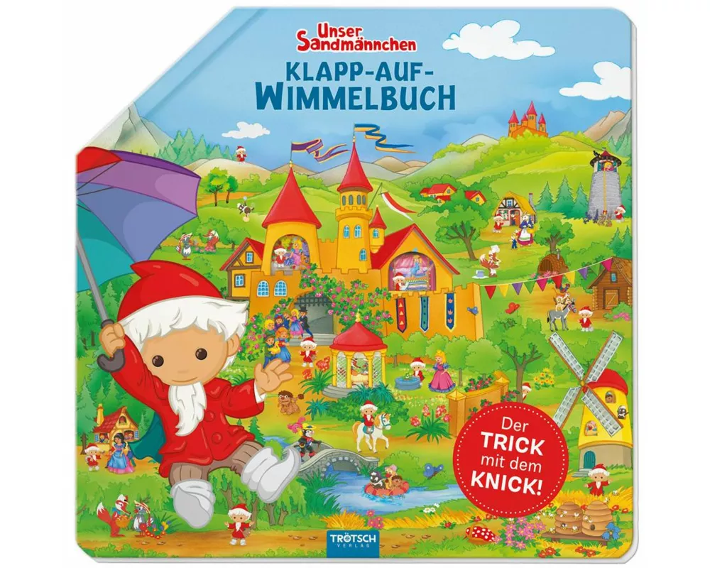 Trötsch Unser Sandmännchen Klapp-auf-Wimmelbuch Pappenbuch