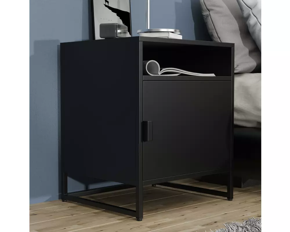 VCM Nachttisch Flokas L 45 x 55 cm, Schwarz