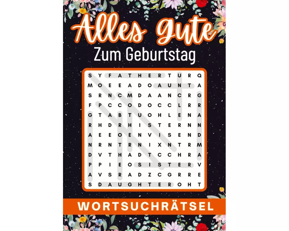 Geburtstagsgeschenk mann | Alles Gute zum Geburtstag - Wortsuchrätsel | geschenke für männer