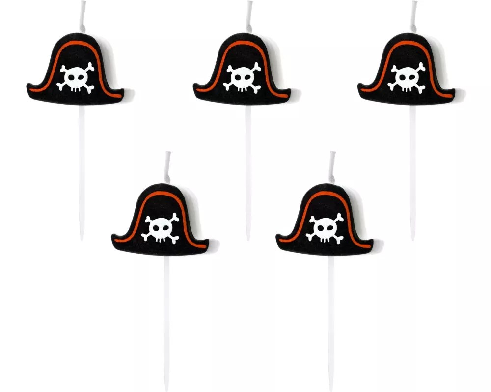Partydeco Kerze Piraten 5 Stück