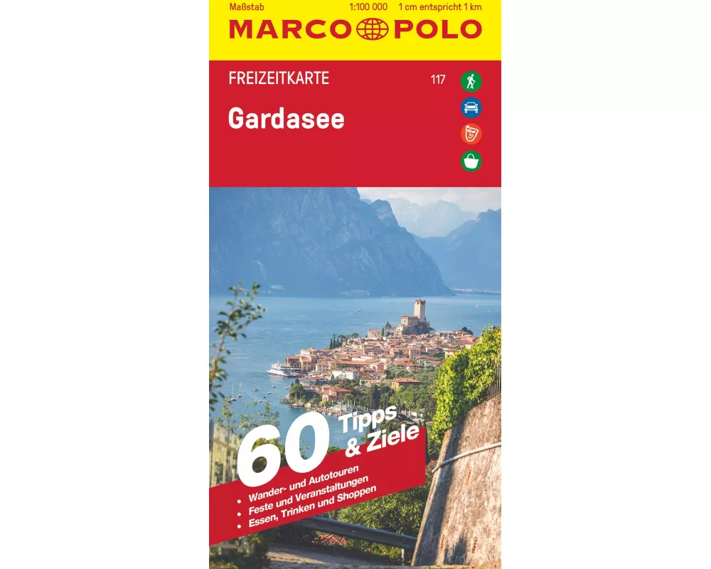 MARCO POLO Freizeitkarte 117 Gardasee 1:100.000
