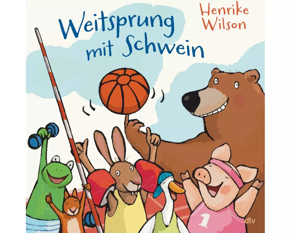 Weitsprung mit Schwein