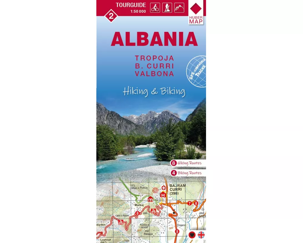 Albania hiking & biking 1:50000