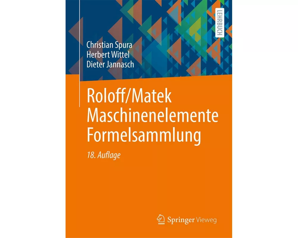 Roloff/Matek Maschinenelemente Formelsammlung