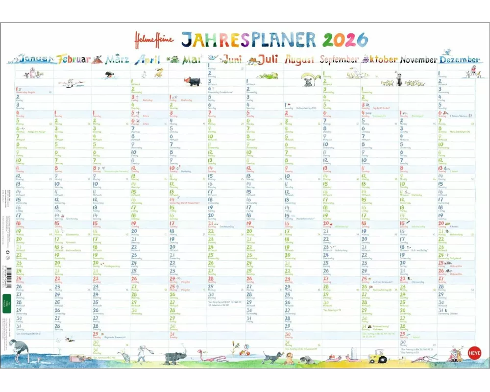Helme Heine: Posterplaner 2026