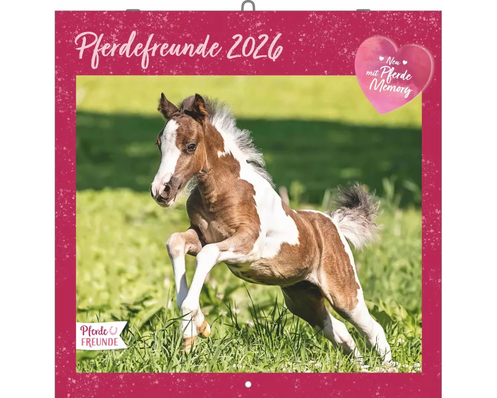 Alpha Edition - Pferdefreunde Kalender 2026 – Broschürenkalender 30×30 cm mit Pferde- & Ponyfotos von Christiane Slawik, Kinderkalender mit Stundenplä