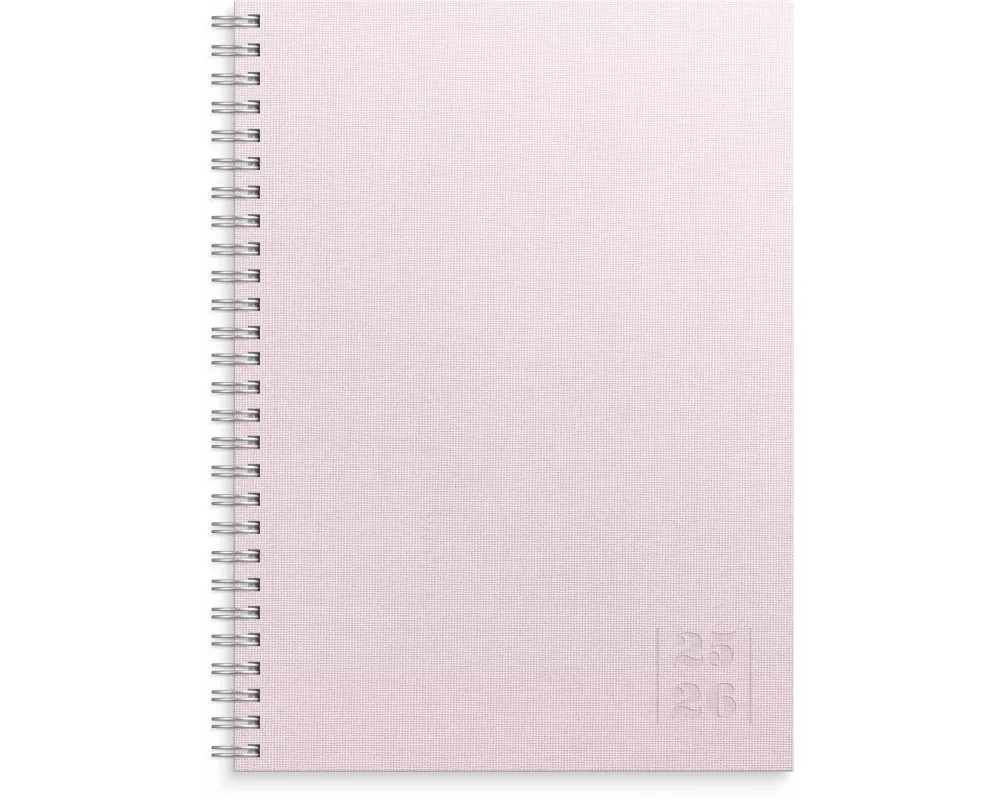 Burde Senator A5 Textil Rosa Schülerkalender 2025/2026