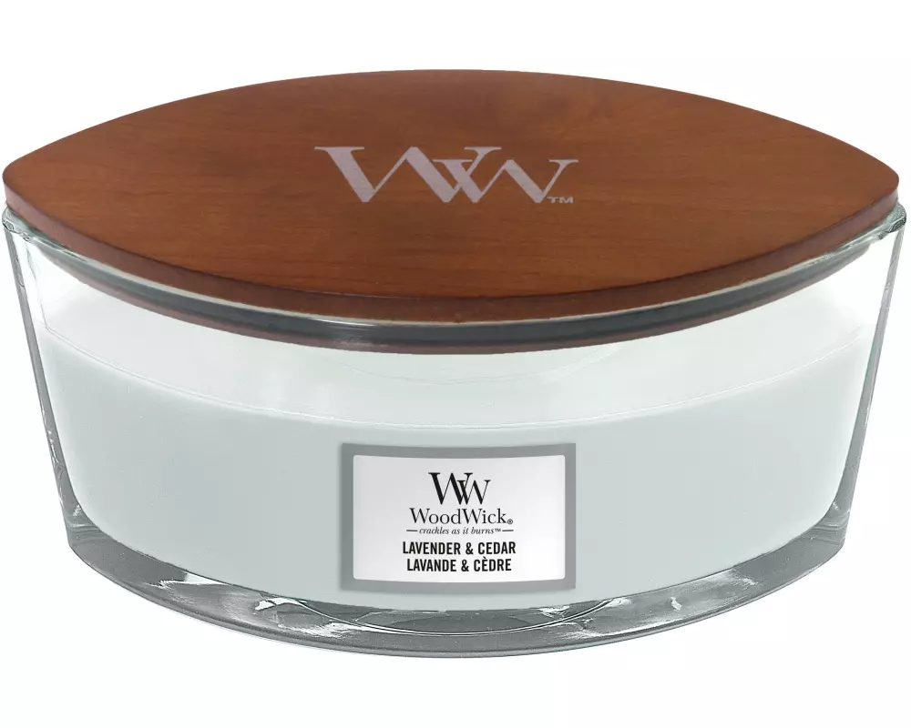 Woodwick Duftkerze Lavender & Cedar Elipse