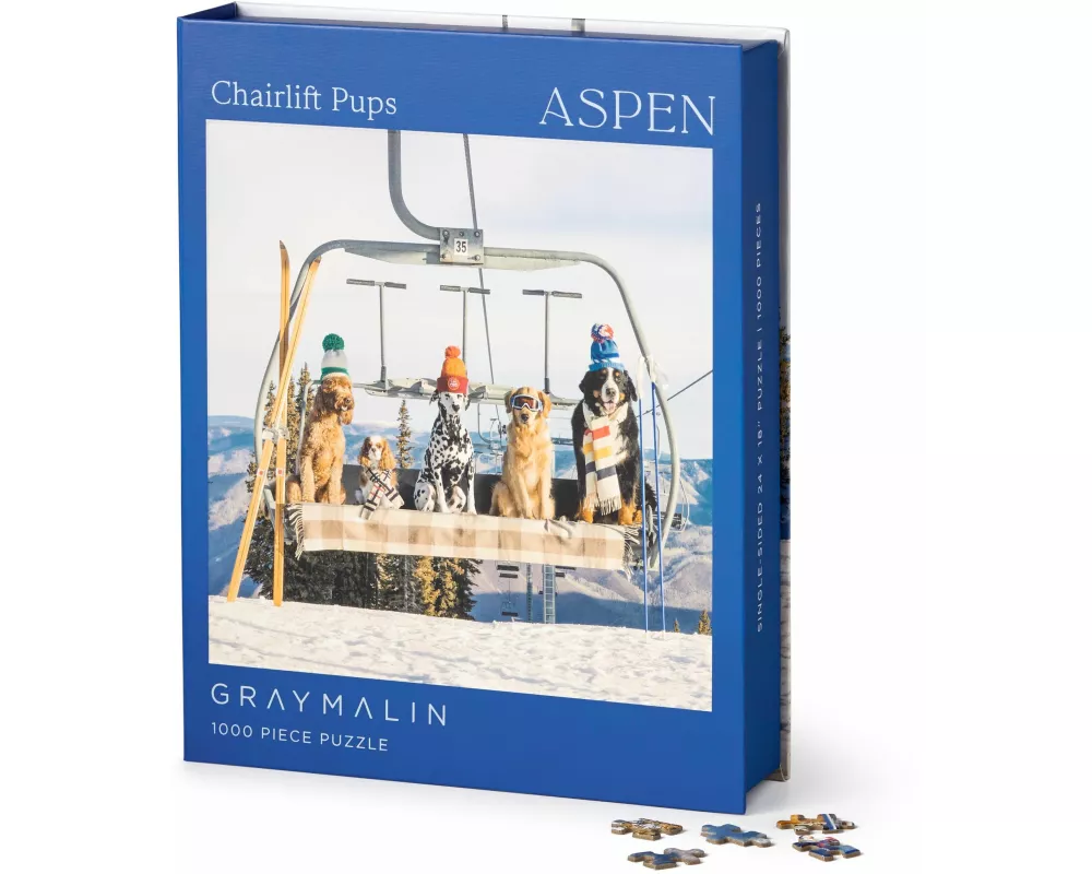 Gray Malin Aspen 1000 Piece Book Box Puzzle