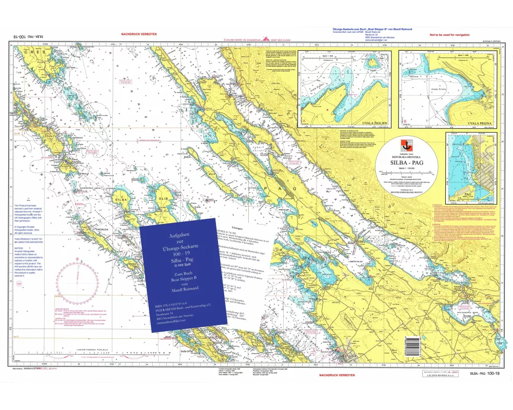 Übungs-Seekarte Silba - Pag 100-19