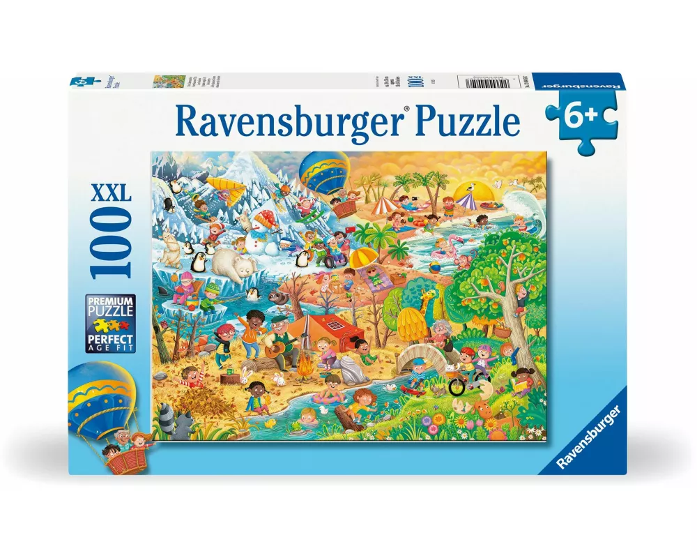 Kinderpuzzle 100 XXL Teile - Die 4 Jahreszeiten
