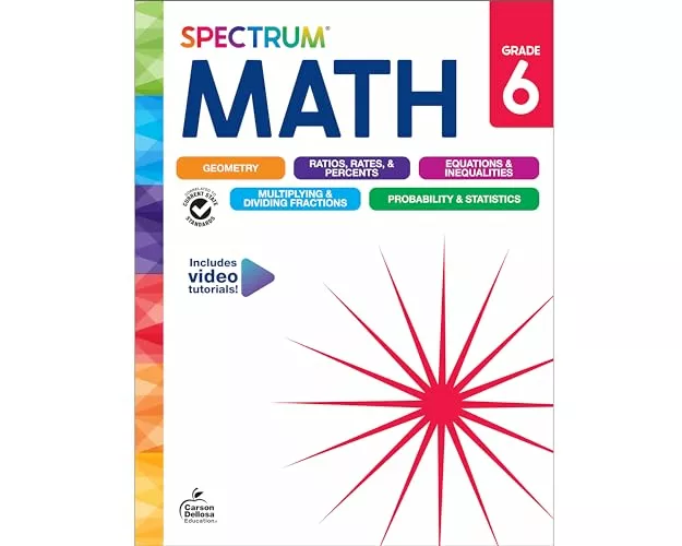 Spectrum Math Workbook Grade 6
