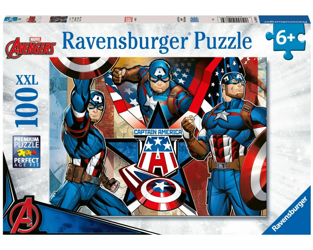 Kinderpuzzle 100 XXL Teile - Marvel Avengers - Der erste Avenger
