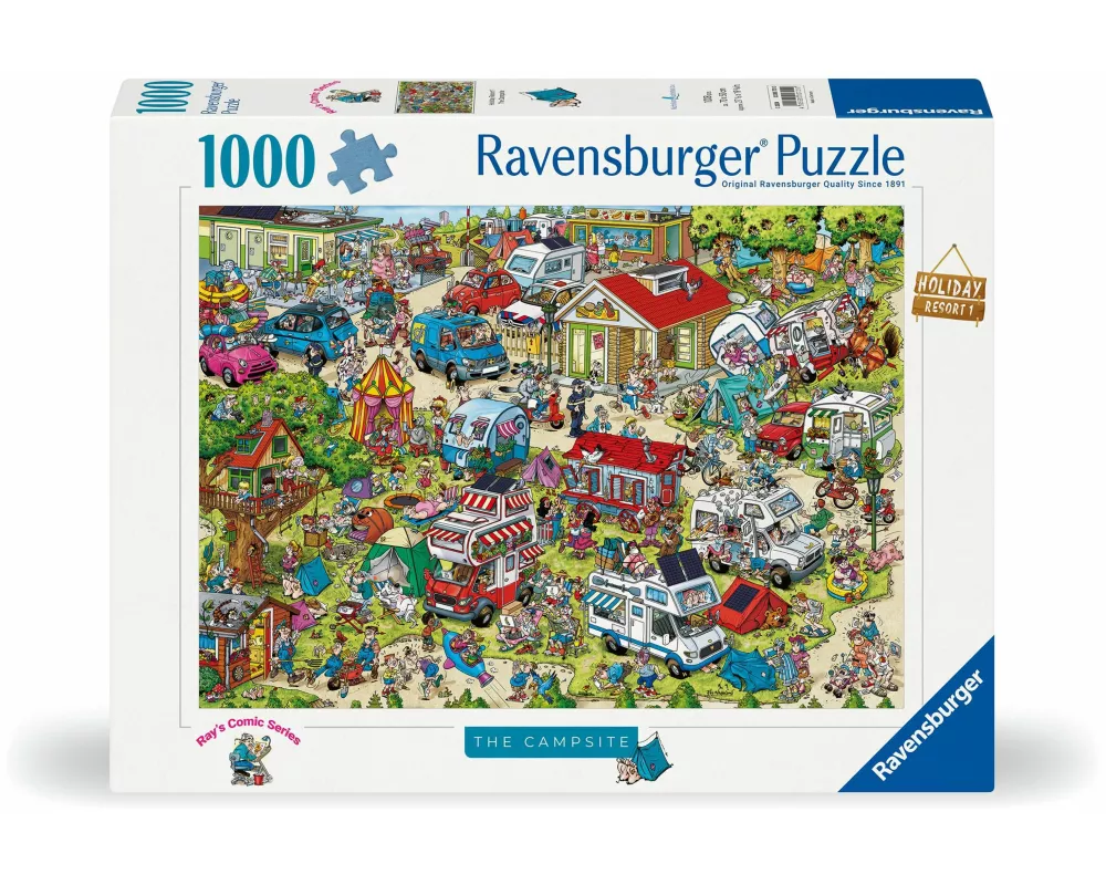 Erwachsenenpuzzle 1000 Teile - Ray Nicholson - Der Campingplatz