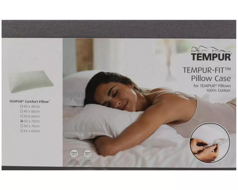 Tempur Kopfkissenbezug Sonata Dunkelgrau