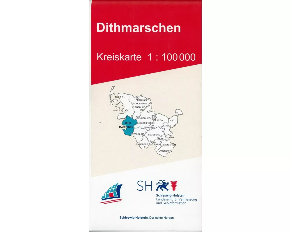 Dithmarschen Kreiskarte 1 : 100 000
