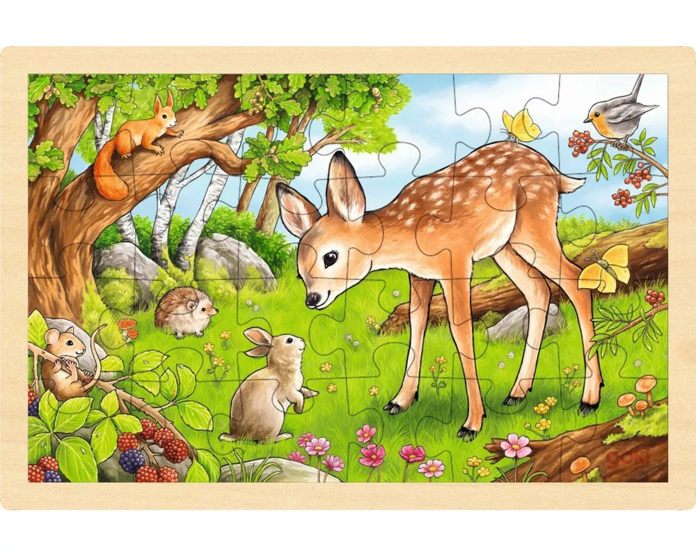 Einlegepuzzle Rehkitz