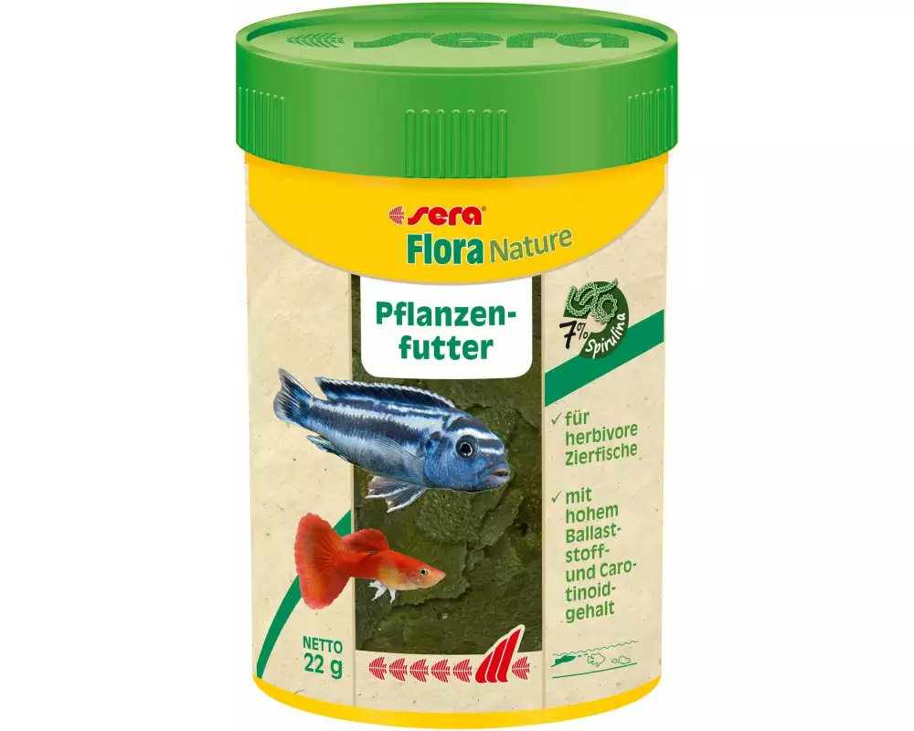 sera Pflanzenfutter Flora Nature, 100 ml, 22g