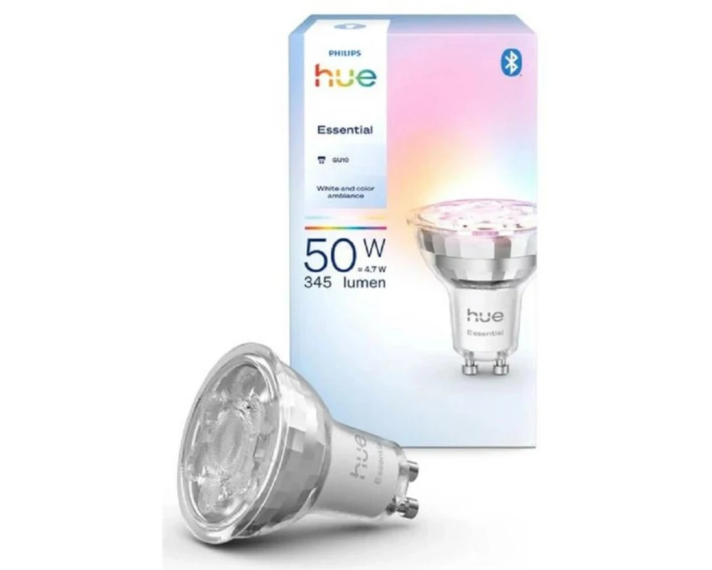 Philips Hue Leuchtmittel Essential, GU10, 4.7 W, White & Colour