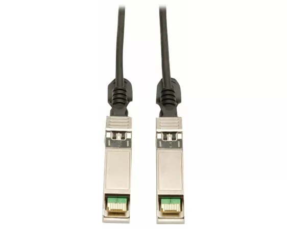 EATON TRIPPLITE SFP+ 10Gbase-CU, Passive, Twinax, Copper Cable, SFP-H10GB-CU1M Compatible, Black, 1M 3.28ft.
