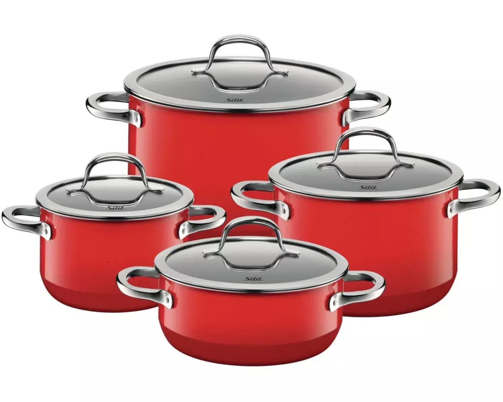 Silit Kochtopf-Set Passion Red 4-teilig