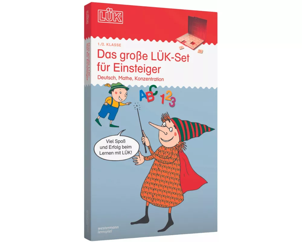 Das große LÜK-Set für Einsteiger: Deutsch, Mathe, Konzentration für Klasse 1 und 2