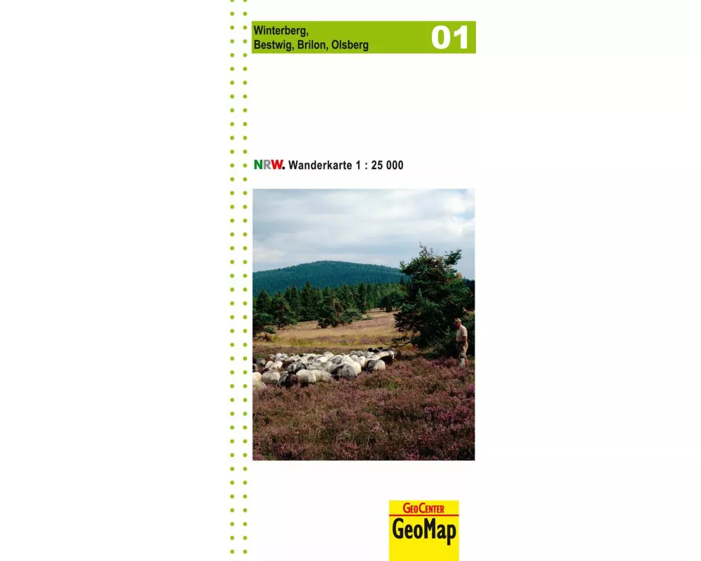 Winterberg Blatt 01 topographische Wanderkarte NRW