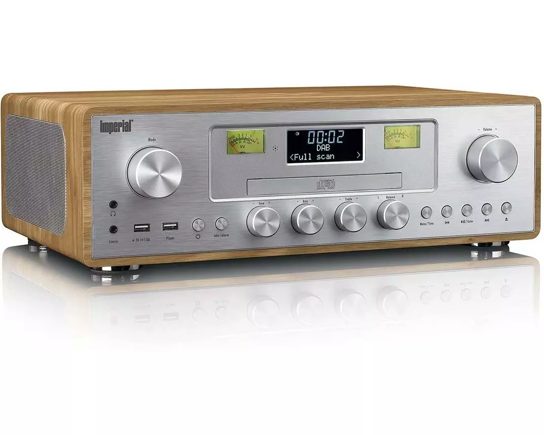 Imperial DAB+ Radio DABMAN 280CDWDSI Silber/Braun