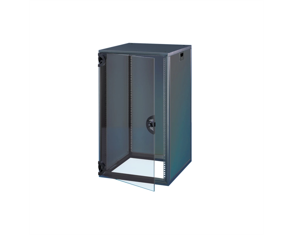 SCHROFF 19"-Schrank, mit Rauchglastür und Rückwand - NOVASTAR 16HE 553B 600T 7021