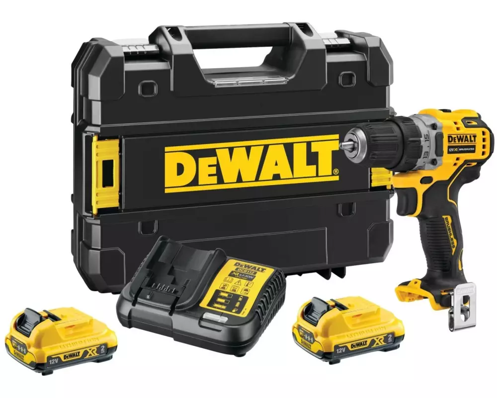 DEWALT Akku-Bohrschrauber 12 V, 2 x 2 Ah Akku, Kit