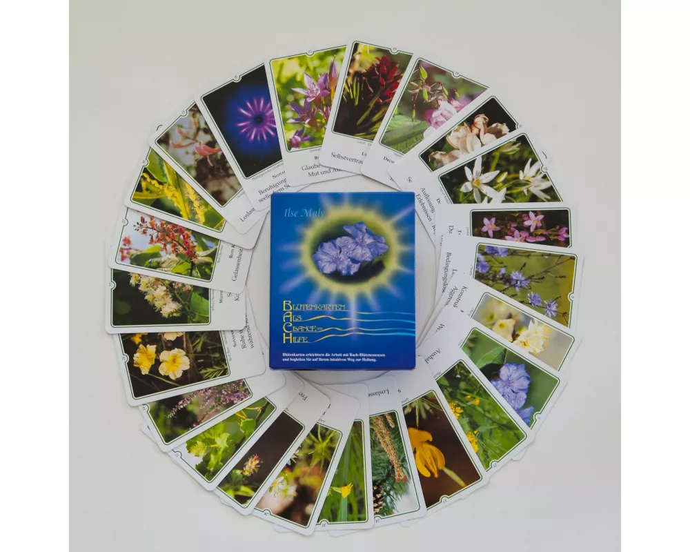 Bachblüten-Karten. Blütenkarten als Chance und Hilfe