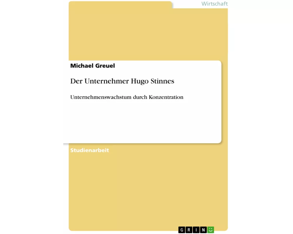 Der Unternehmer Hugo Stinnes