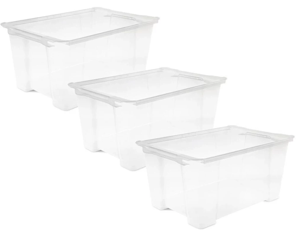 Rotho Aufbewahrungsbox EVO EASY Transparent, 3 tlg.