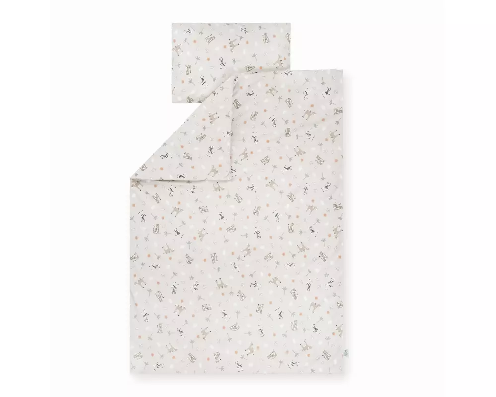 Julius Zöllner Kinderbettwäsche Jersey Savanne Beige 100 x 135 + 40 x 60 cm