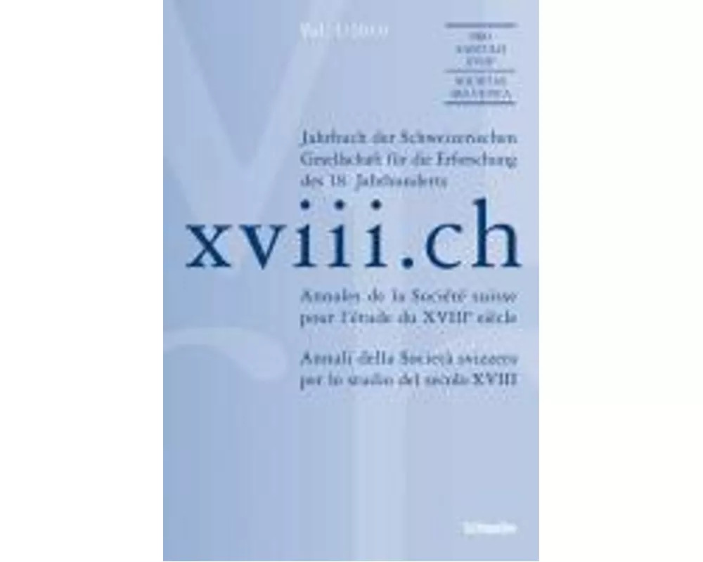 xviii.ch Vol. 1/2010
