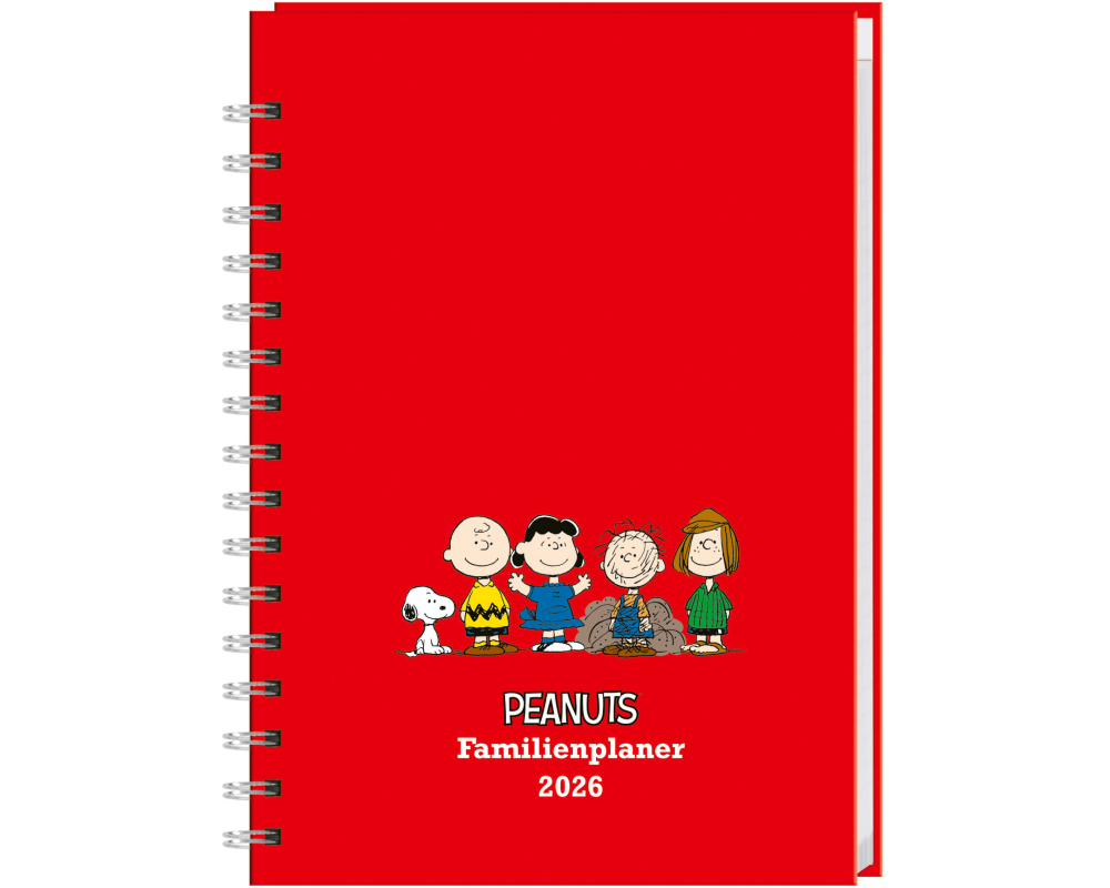 HEYE Familienagenda Peanuts 2026 21545+26 1W/2S DE 15.2x23.2cm