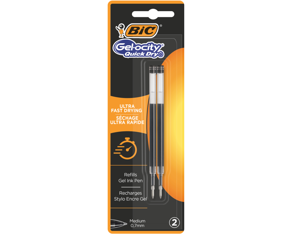 BIC Gel-ocity Quick Dry 0.7mm 967263 schwarz, Refill