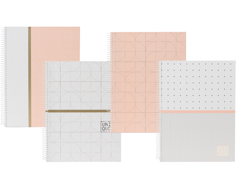 ANCOR Spiralbuch Hardcover A5 121964 Unique, kariert 80BL