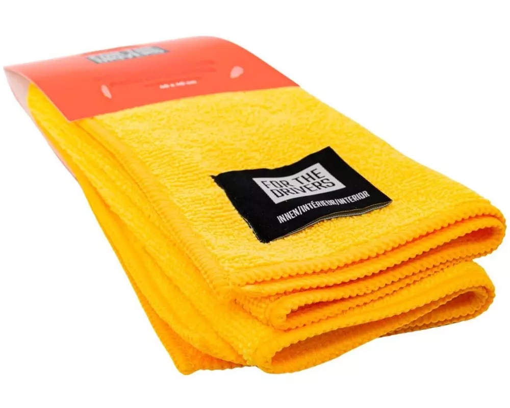 For The Drivers Mikrofasertuch 40 x 40 cm, gelb