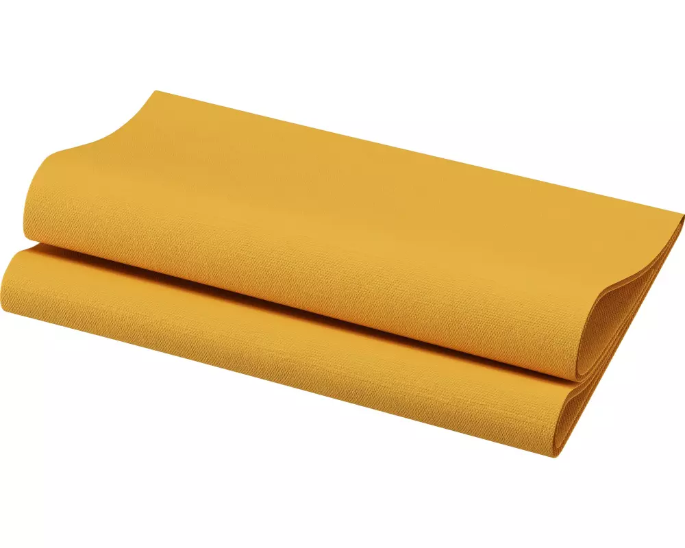 Duni Papierservietten 40 cm x 40 cm, 60 Stück, Goldgelb