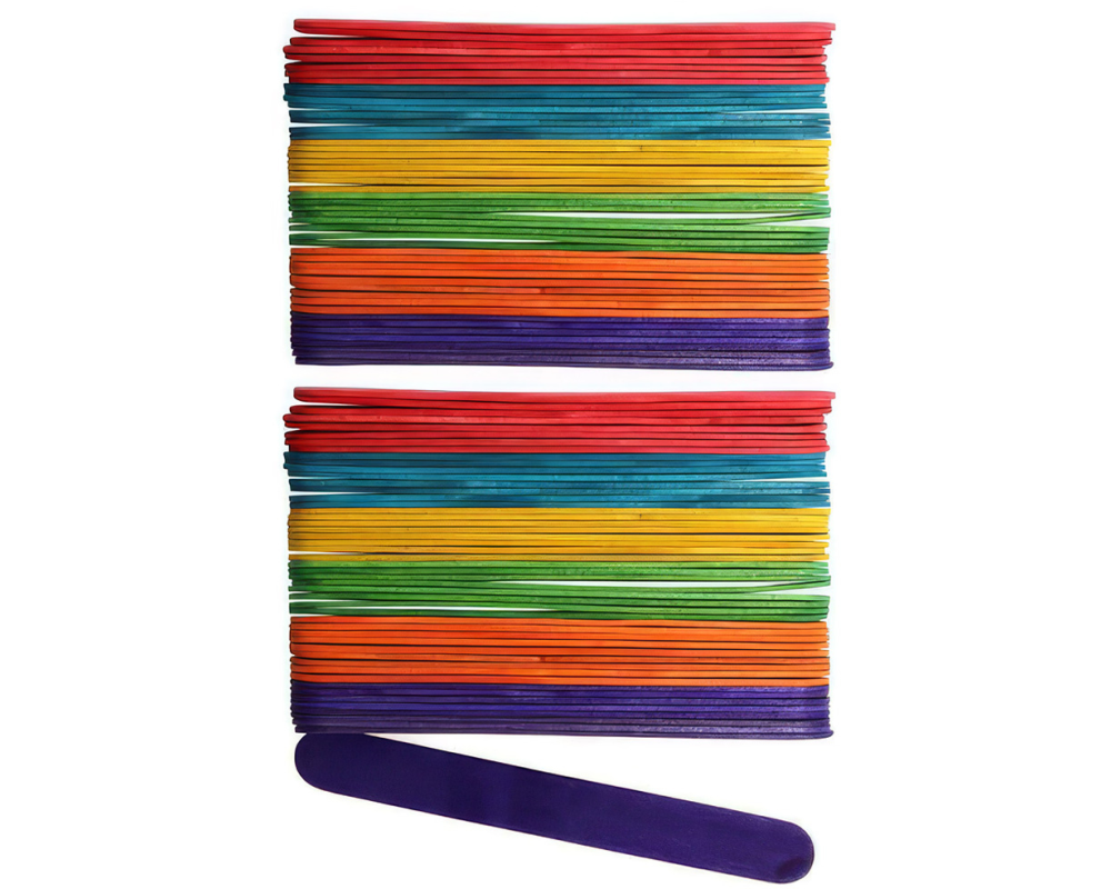 GLOREX Bastelhölzer 18x150mm 62200912 assortiert 100 Stück