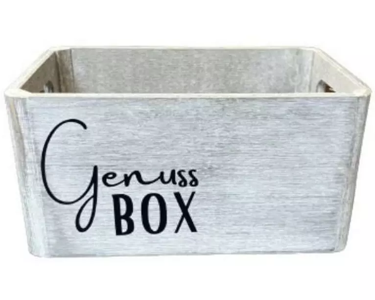 Schneider Korbwaren Kleine Holzbox Weiss