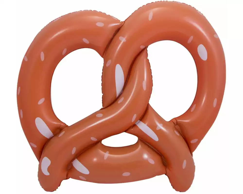 Folat Aufblasbares Accessoire Brezel Oktoberfest Braun