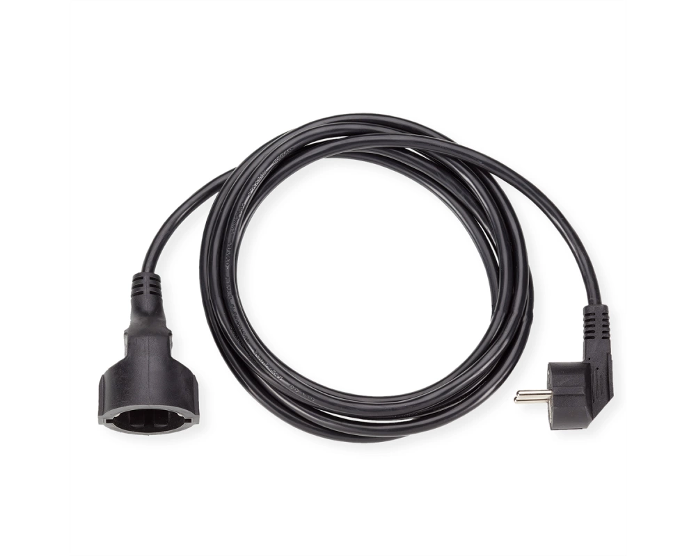 BACHMANN Schutzkontakt-Verlängerungskabel, 230VAC, schwarz, 10 m