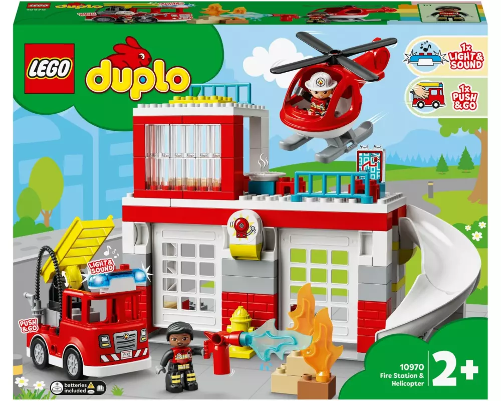 LEGO® DUPLO® Feuerwehrwache mit Hubschrauber 10970